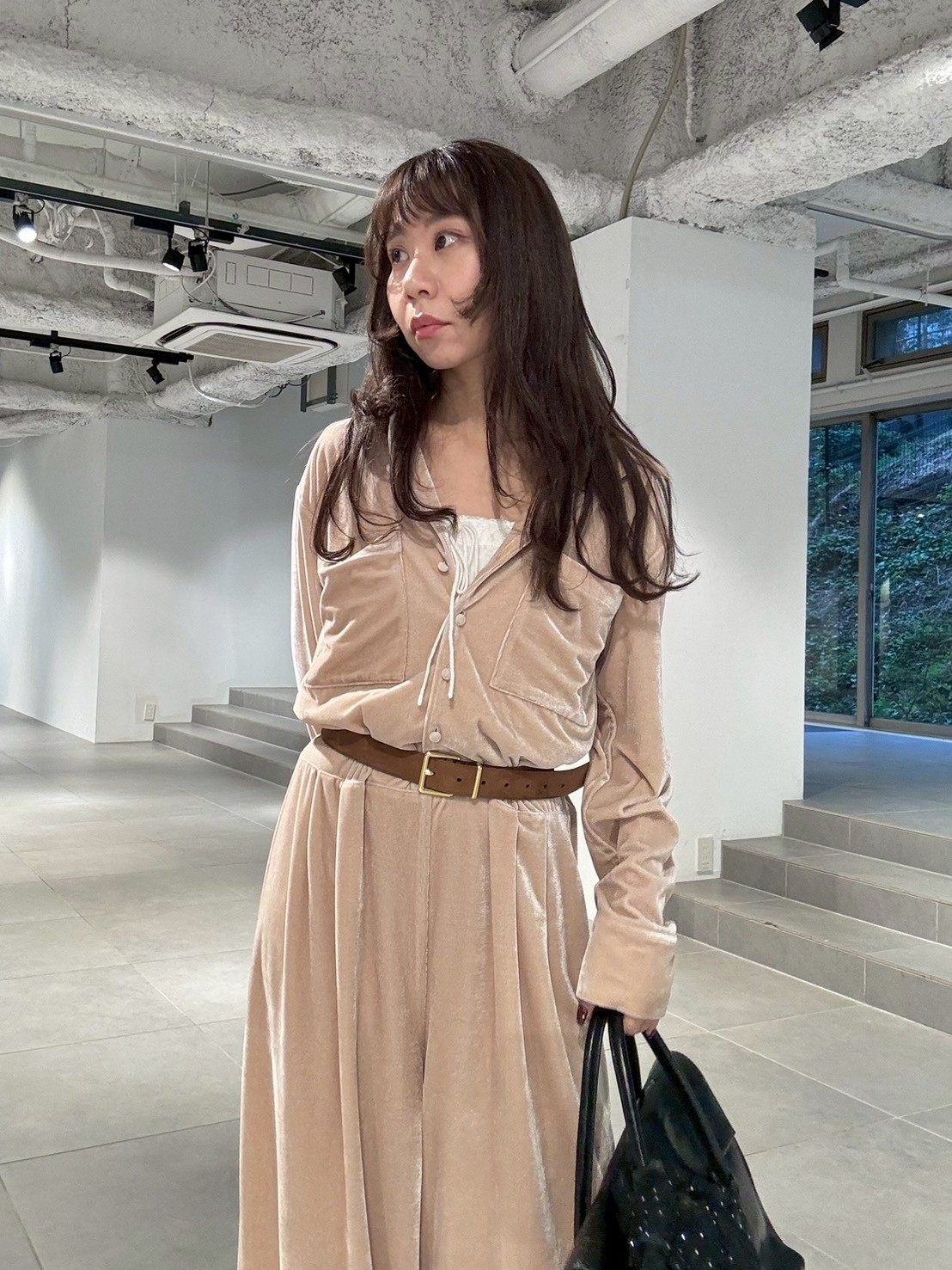 WEB限定00サイズ】ベロアジャンプスーツ(ピアス)｜アクセサリー｜LILY