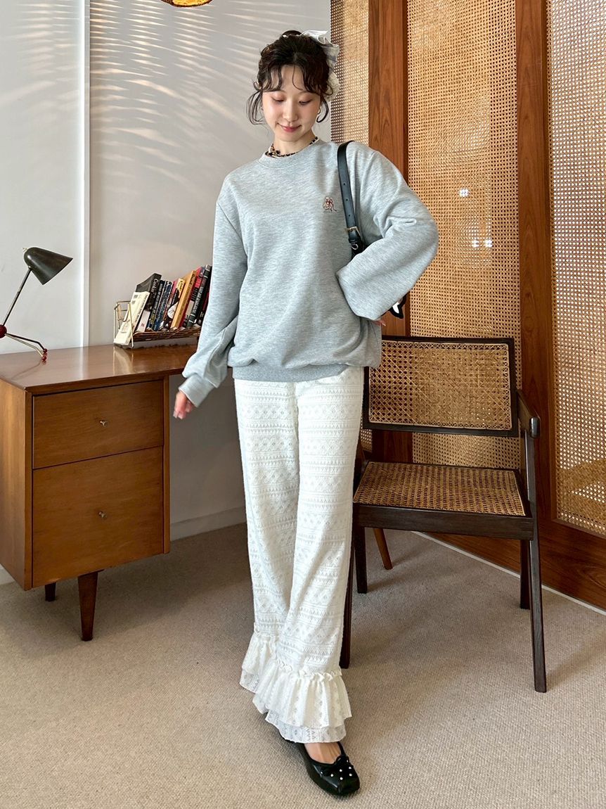 バリエーションフリルパンツ(ロングパンツ)｜パンツ｜LILY BROWN