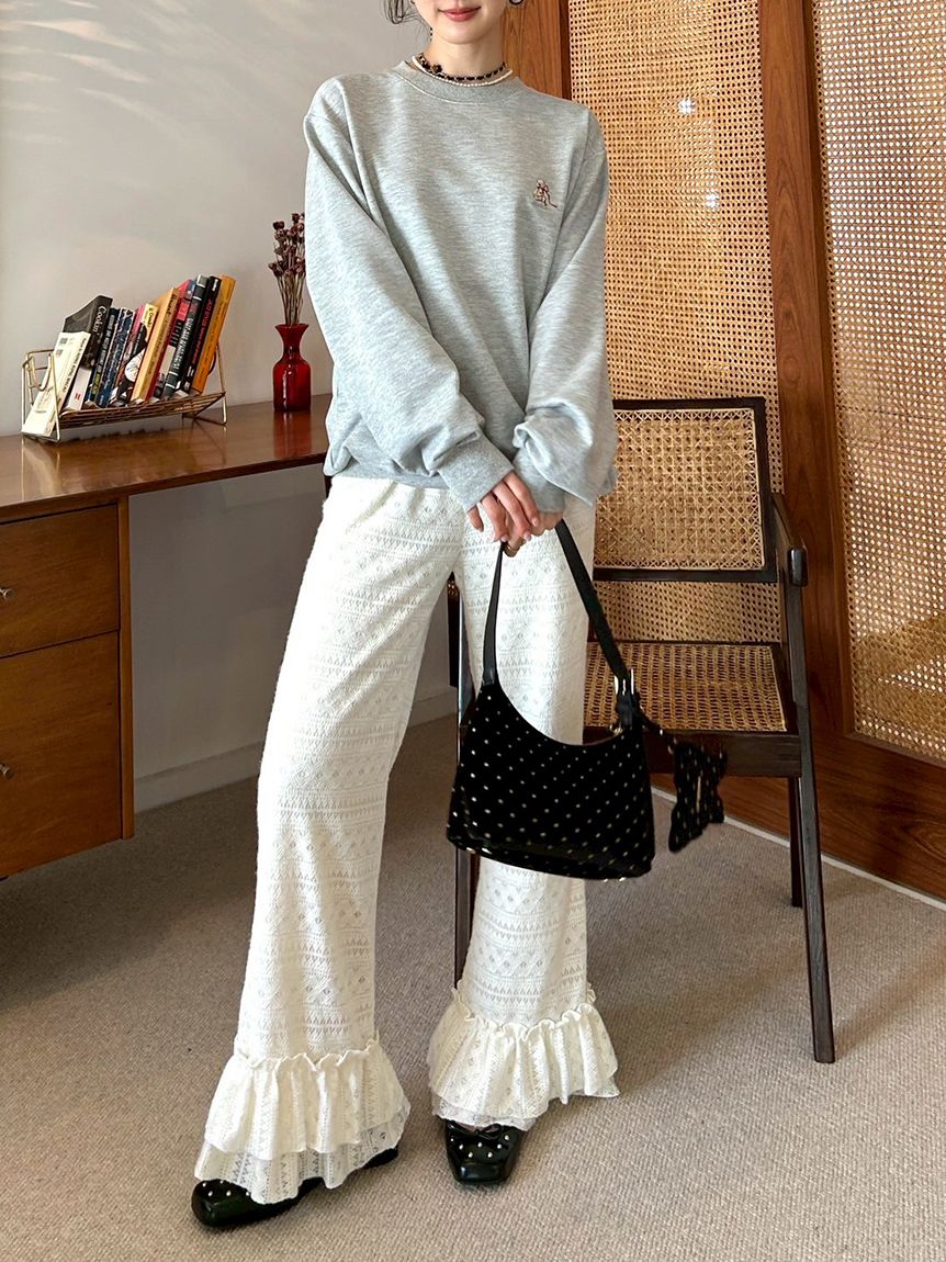 バリエーションフリルパンツ(ロングパンツ)｜パンツ｜LILY BROWN