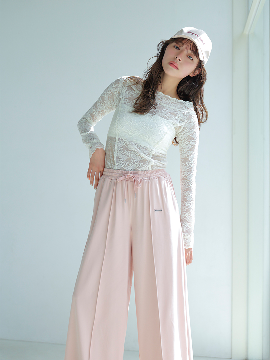 オフィシャル・MASHSTORE限定】【UVカット】ワイドスウェットパンツ