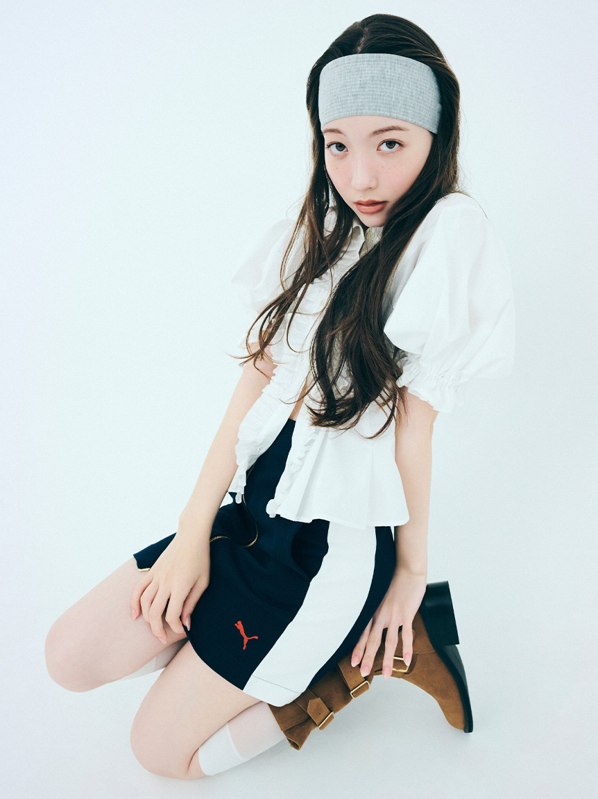 LILY BROWN×PUMA】フロントジップミニスカート(ミニスカート