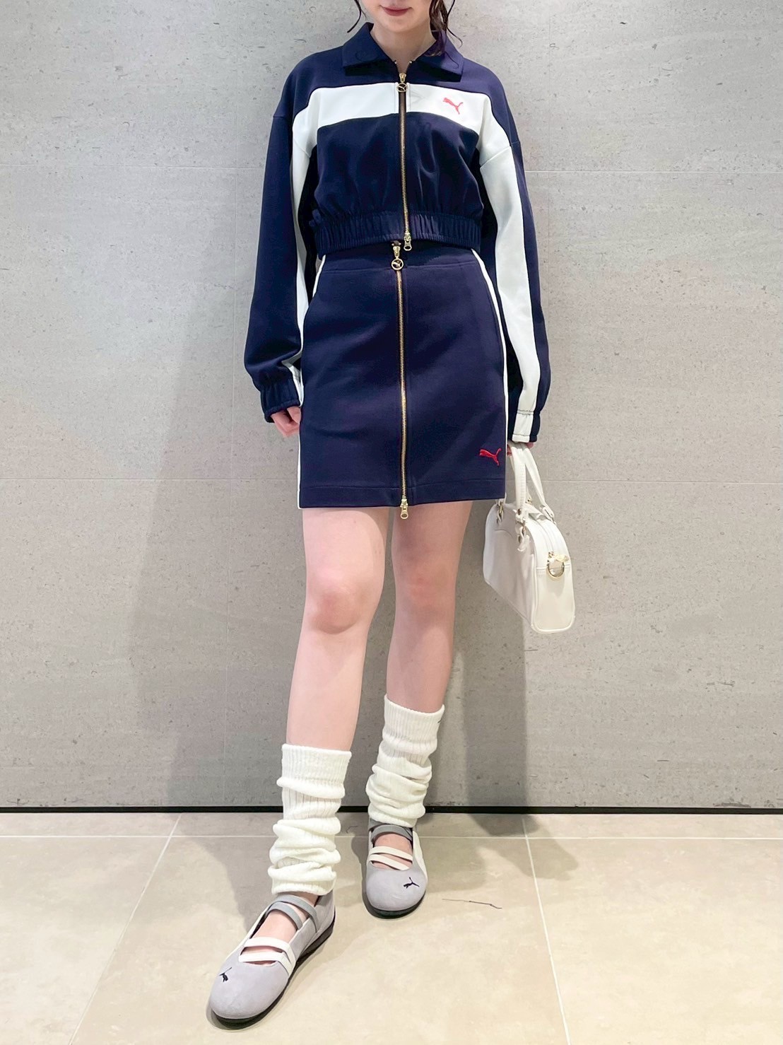 LILY BROWN×PUMA】フロントジップミニスカート(ミニスカート