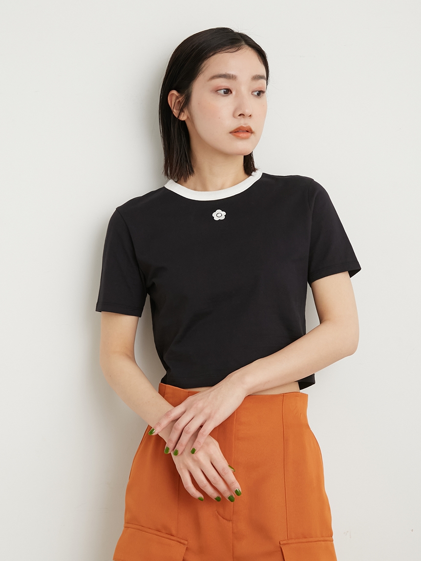 【LILY BROWN×MARY QUANT】バリエーションクロップドTシャツ