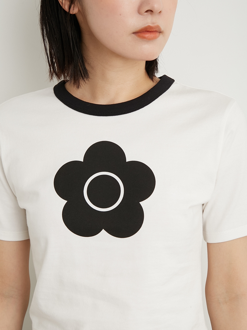 【LILY BROWN×MARY QUANT】バリエーションクロップドTシャツ