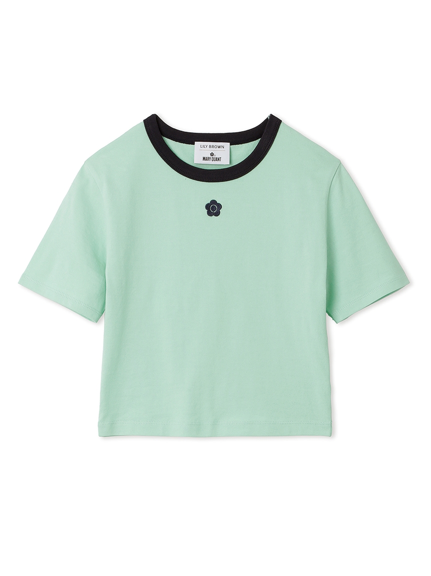 LILY BROWN MARY QUANT クロップドTシャツ ピンク