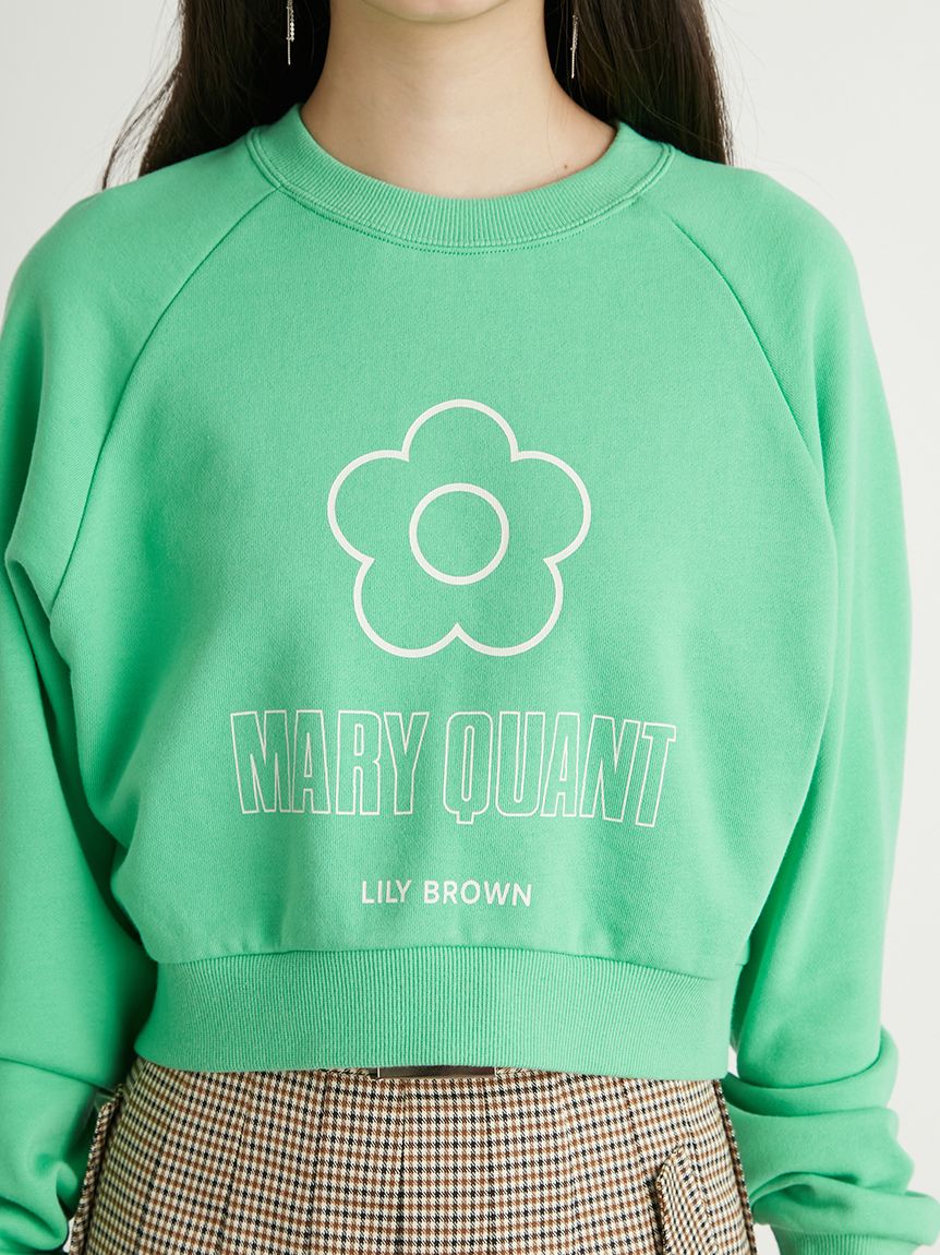 LILY BROWN×MARY QUANT】デイジークロップドスウェット 