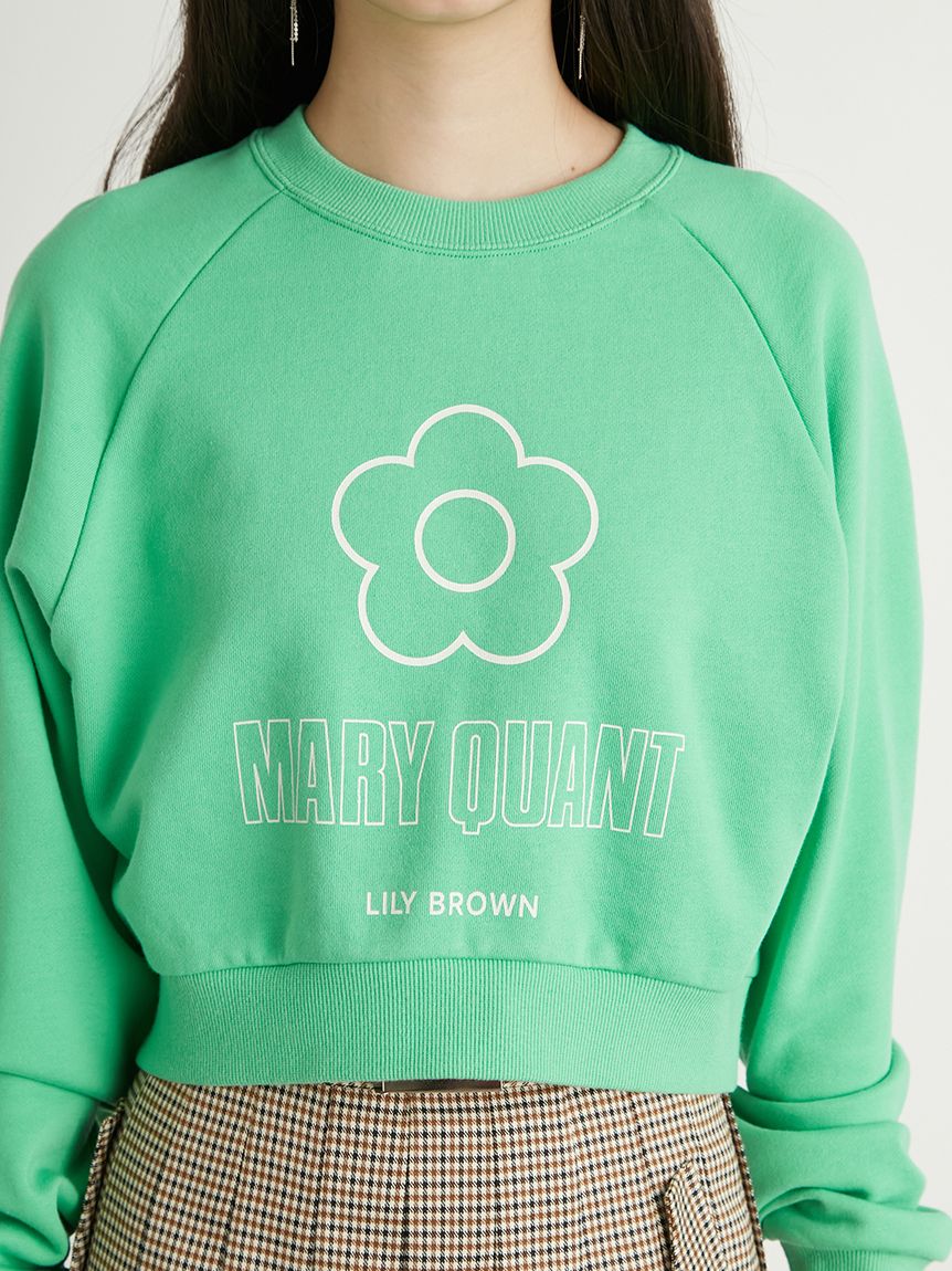 LILY BROWN×MARY QUANT】デイジークロップドスウェット