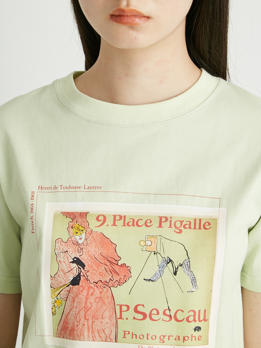 値引きlefthand かわいい女の子デザインプリントTシャツ トップス