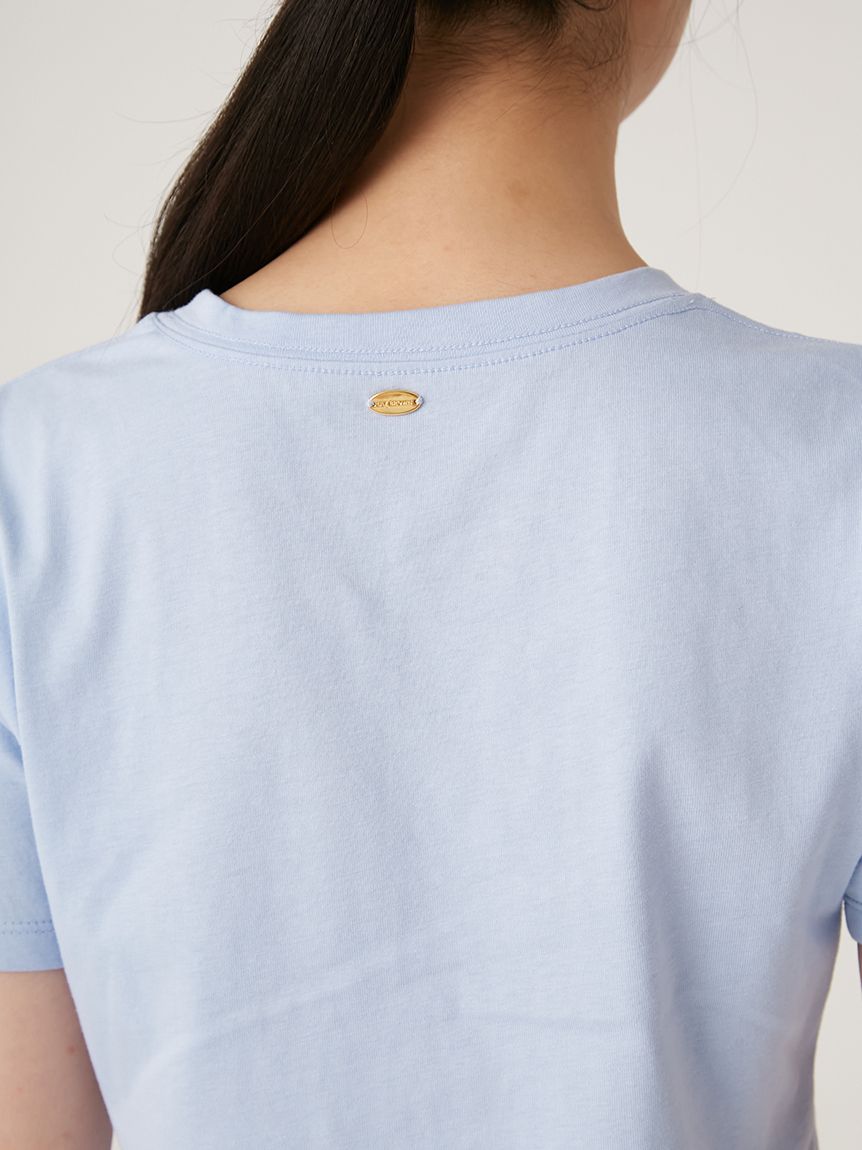 L.B CANDY STOCK]ラインストーンロゴTシャツ(Tシャツ