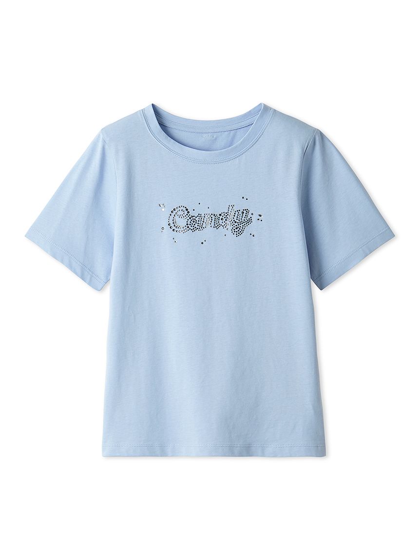 L.B CANDY STOCK]ラインストーンロゴTシャツ(Tシャツ・カットソー)｜トップス｜LILY BROWN（リリーブラウン）の通販サイト【公式】