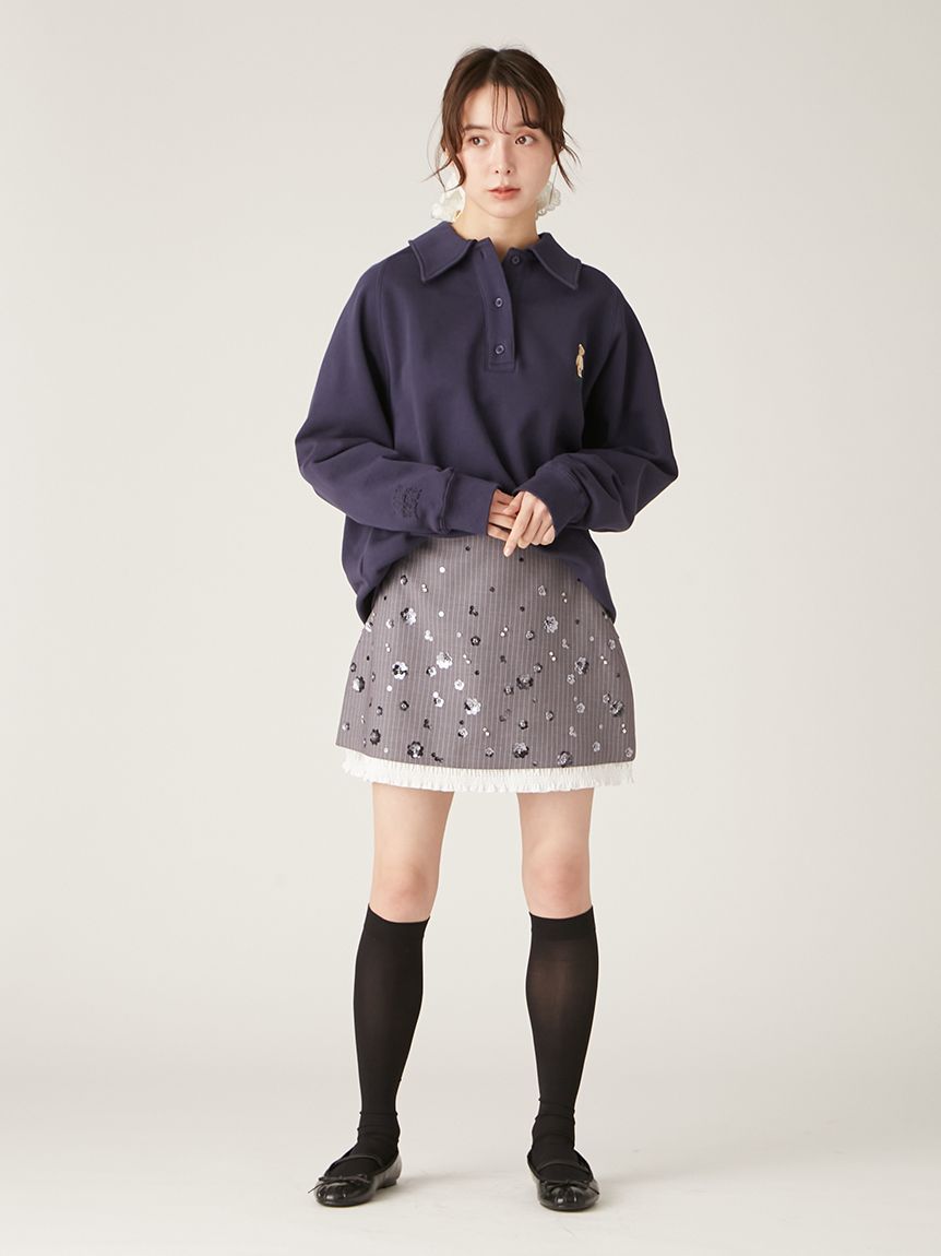 WEB限定カラー】Lily Bearポロスウェット(スウェット