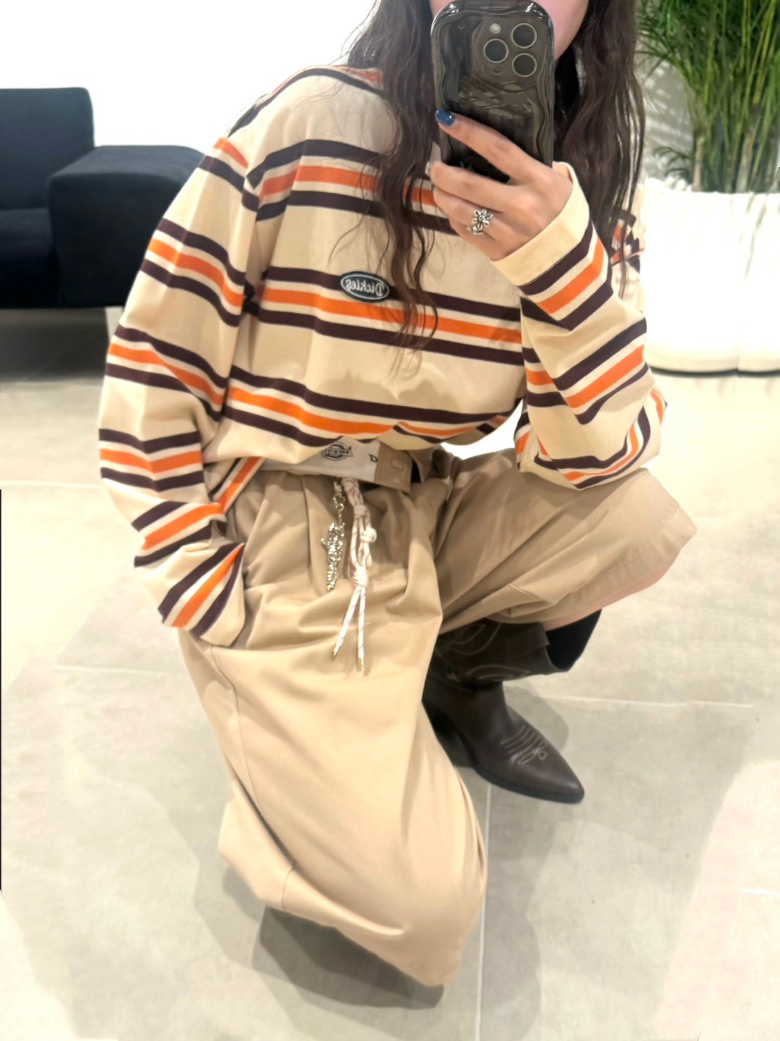 LILY BROWN Dickies】マルチボーダーロンT(Tシャツ・カットソー