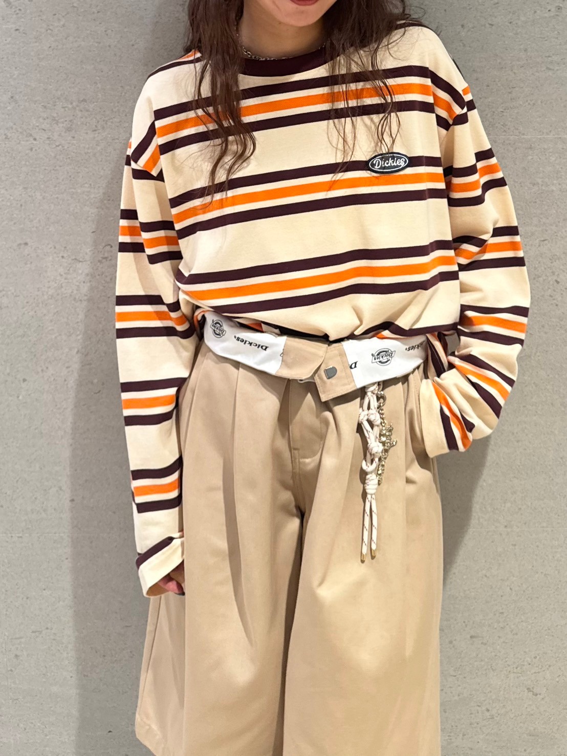 【オープニングセール】 LILY BROWN Dickies】マルチボーダーロンT(Tシャツ・カットソー カットソー(長袖+七分)