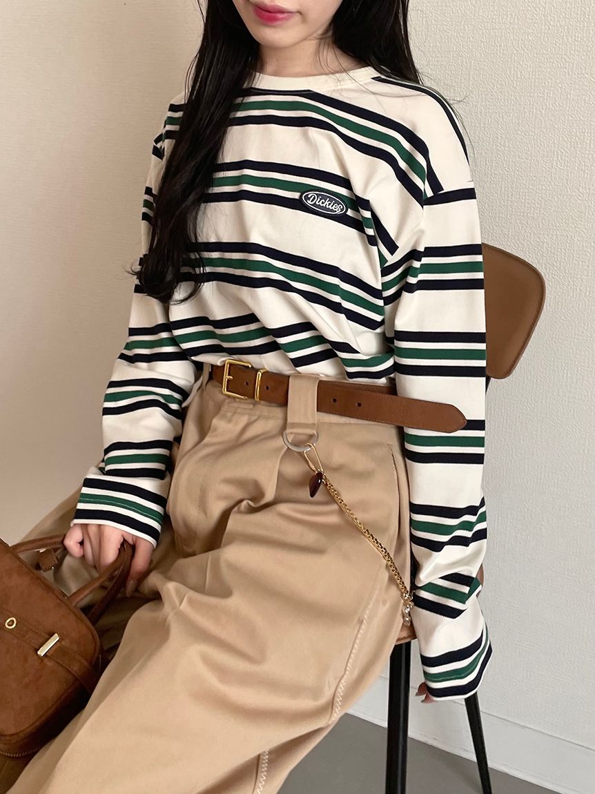 LILY BROWN Dickies】マルチボーダーロンT(Tシャツ・カットソー