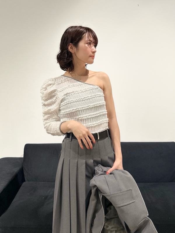 ワンショルレーストップス(Tシャツ・カットソー)｜トップス