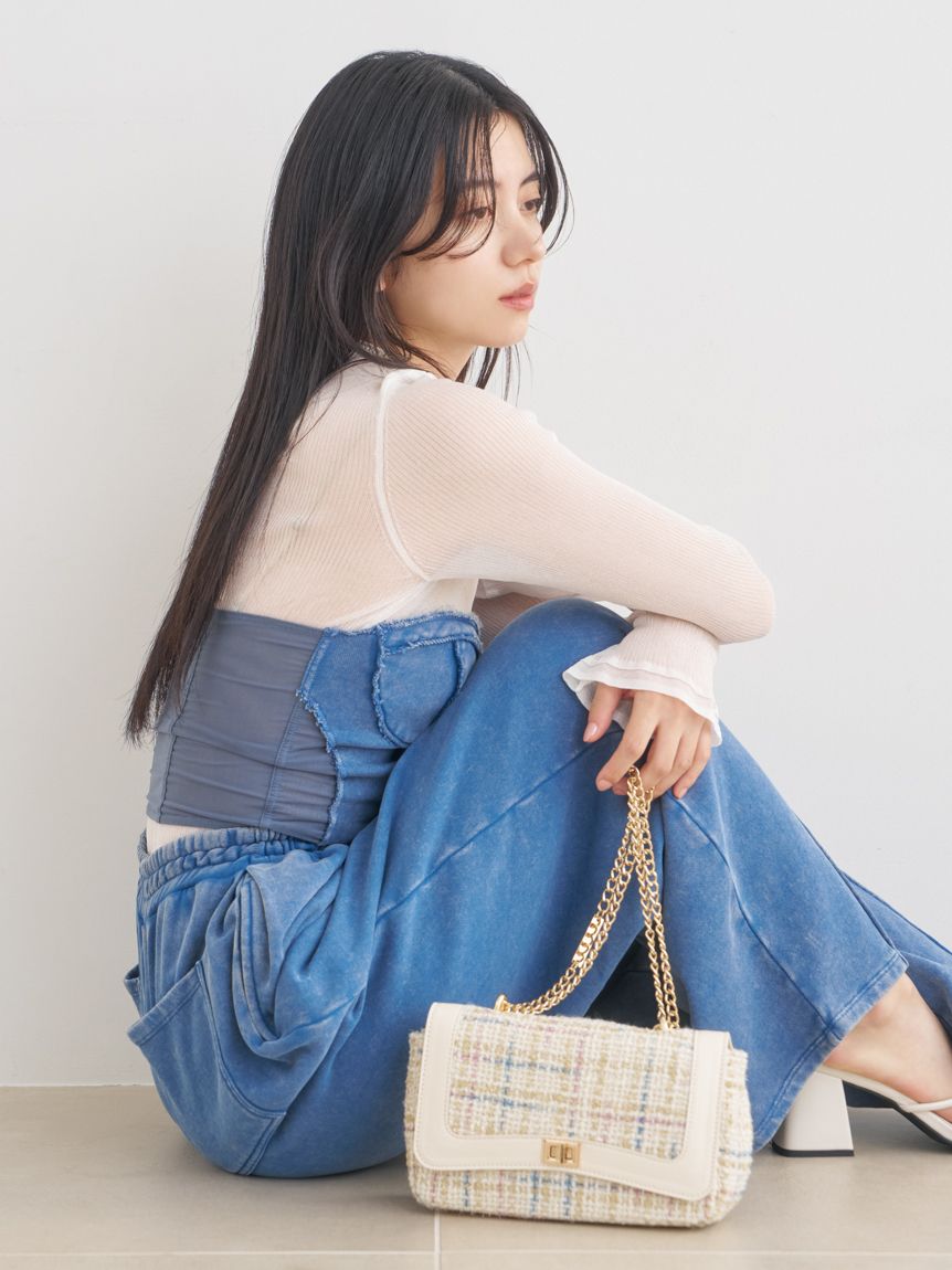 シアードッキングスウェットビスチェ(ビスチェ)｜トップス｜LILY