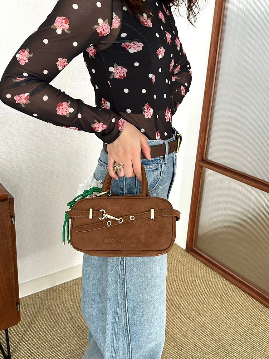 LILY BROWN × ANNA SUI】総柄ボディースーツ(Tシャツ