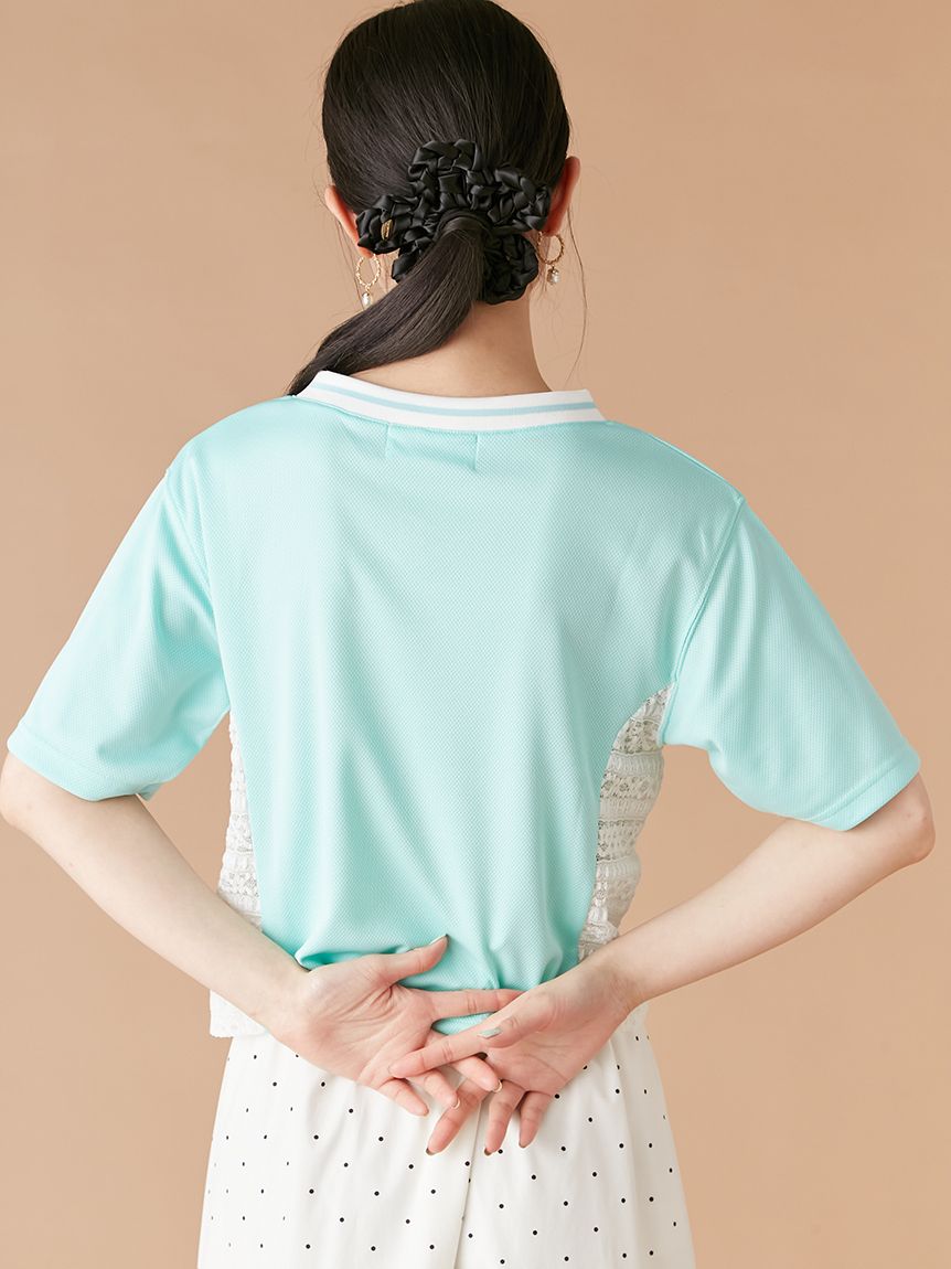 サイドレースナンバリングTシャツ(Tシャツ・カットソー