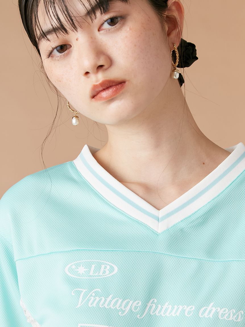 【早い者勝ち価格】サイドレースナンバリングTシャツ LILYBROWN サイドレースナンバリングTシャツ(Tシャツ・カットソー