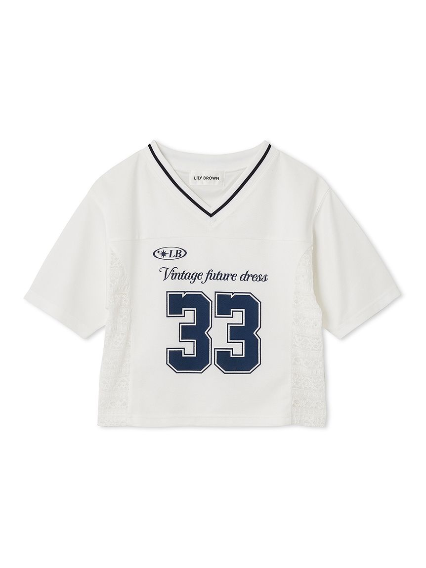 サイドレースナンバリングTシャツ(Tシャツ・カットソー