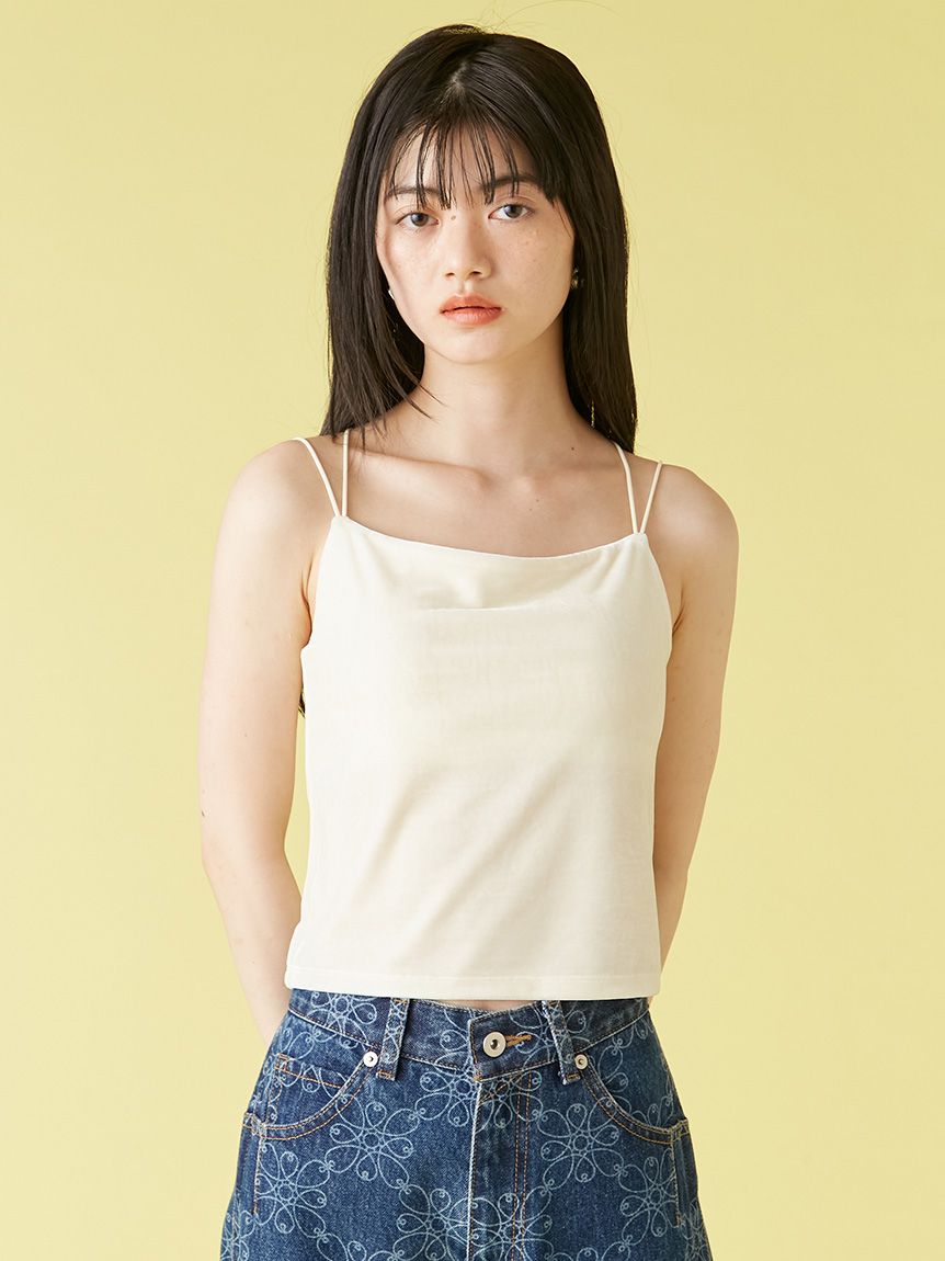 Lilyロゴ刺繍カップインキャミソール(キャミソール)｜トップス