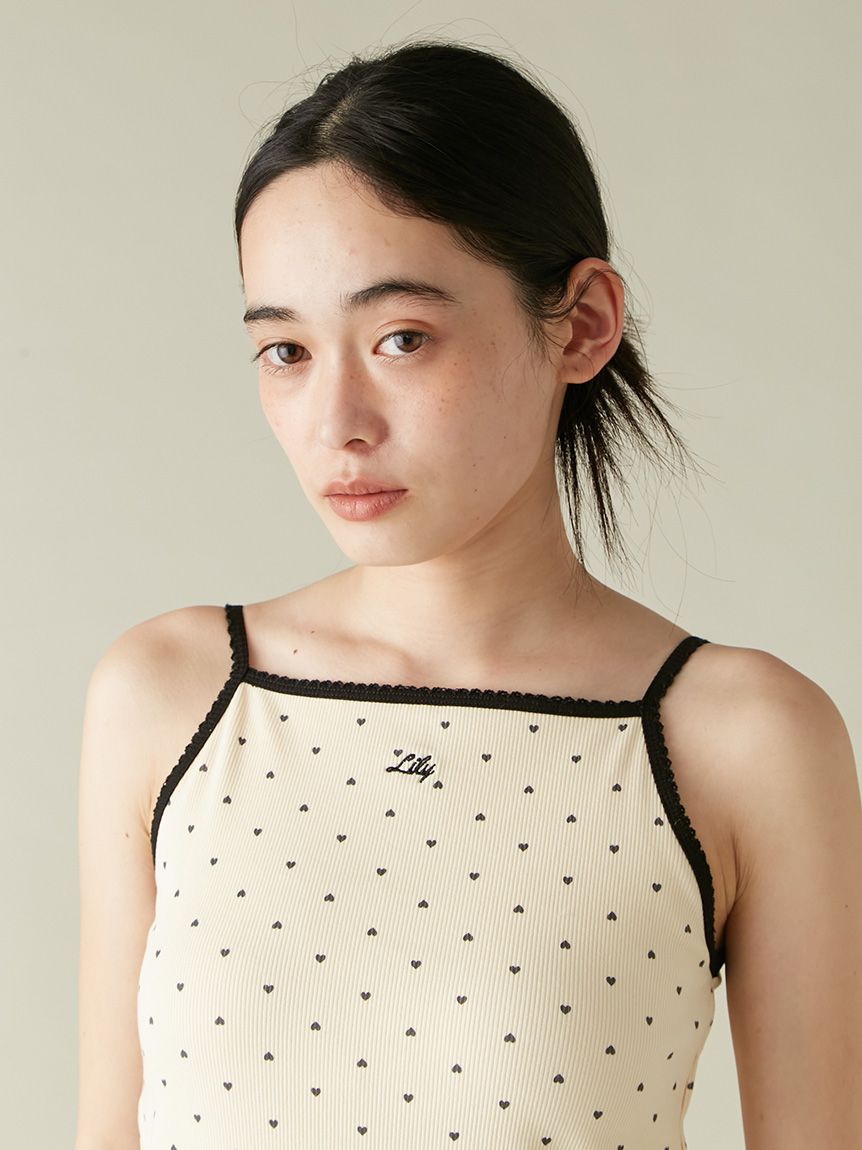 Lilyロゴ刺繍カップインキャミソール(キャミソール)｜トップス