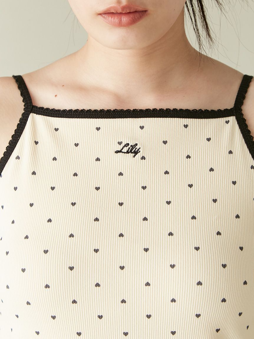 Lilyロゴ刺繍カップインキャミソール(キャミソール)｜トップス