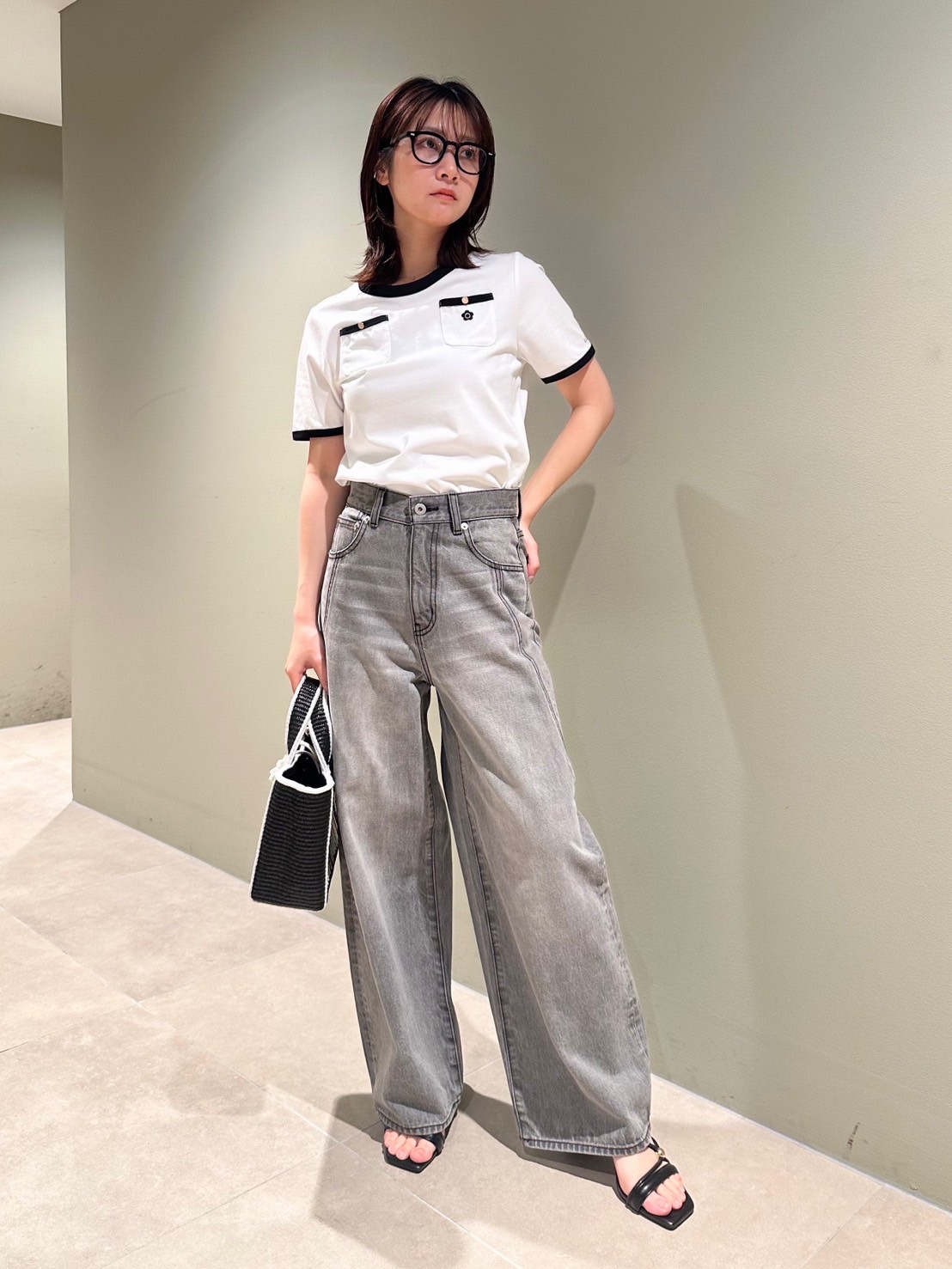 LILY BROWN×MARY QUANT ポケットリンガーTシャツ LILY BROWN×MARY QUANT】ポケットリンガーTシャツ(Tシャツ