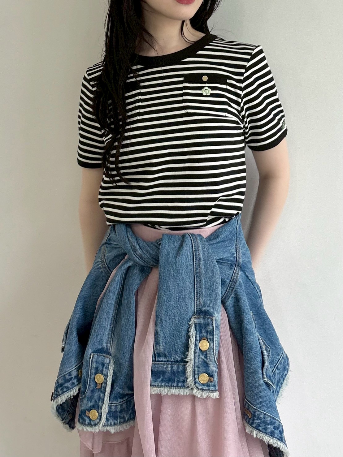 LILY BROWN×MARY QUANT】ポケットリンガーTシャツ(Tシャツ