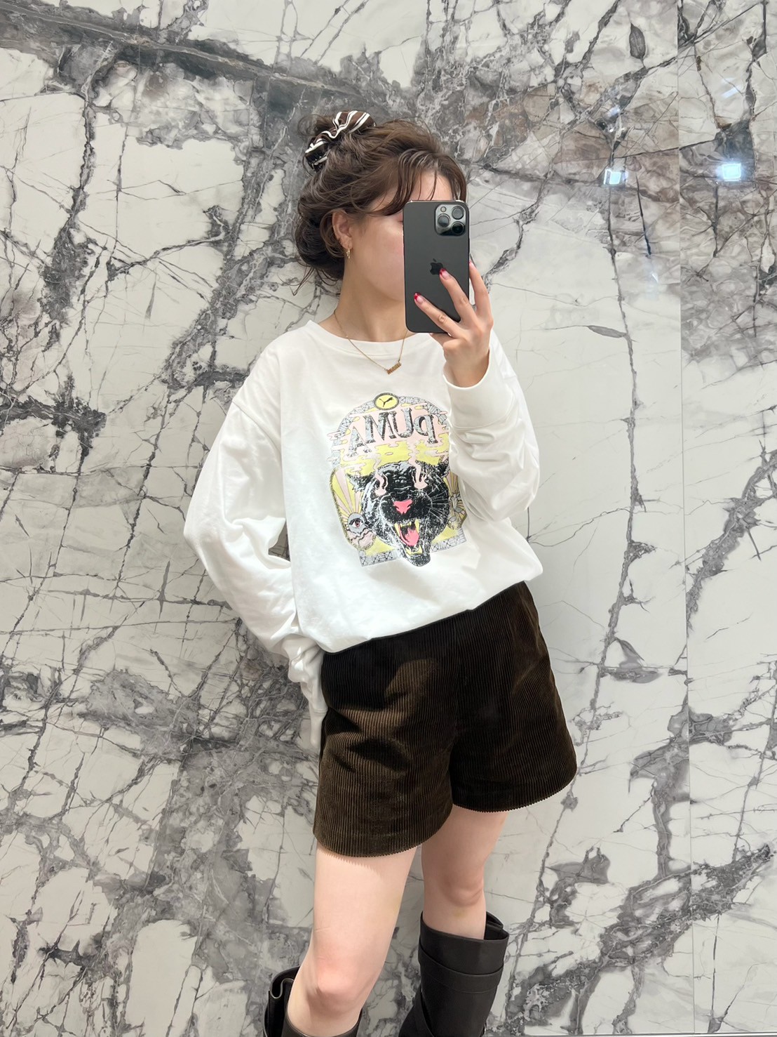 LILY BROWN×PUMA】バリエプリントロングスリーブTシャツ(Tシャツ