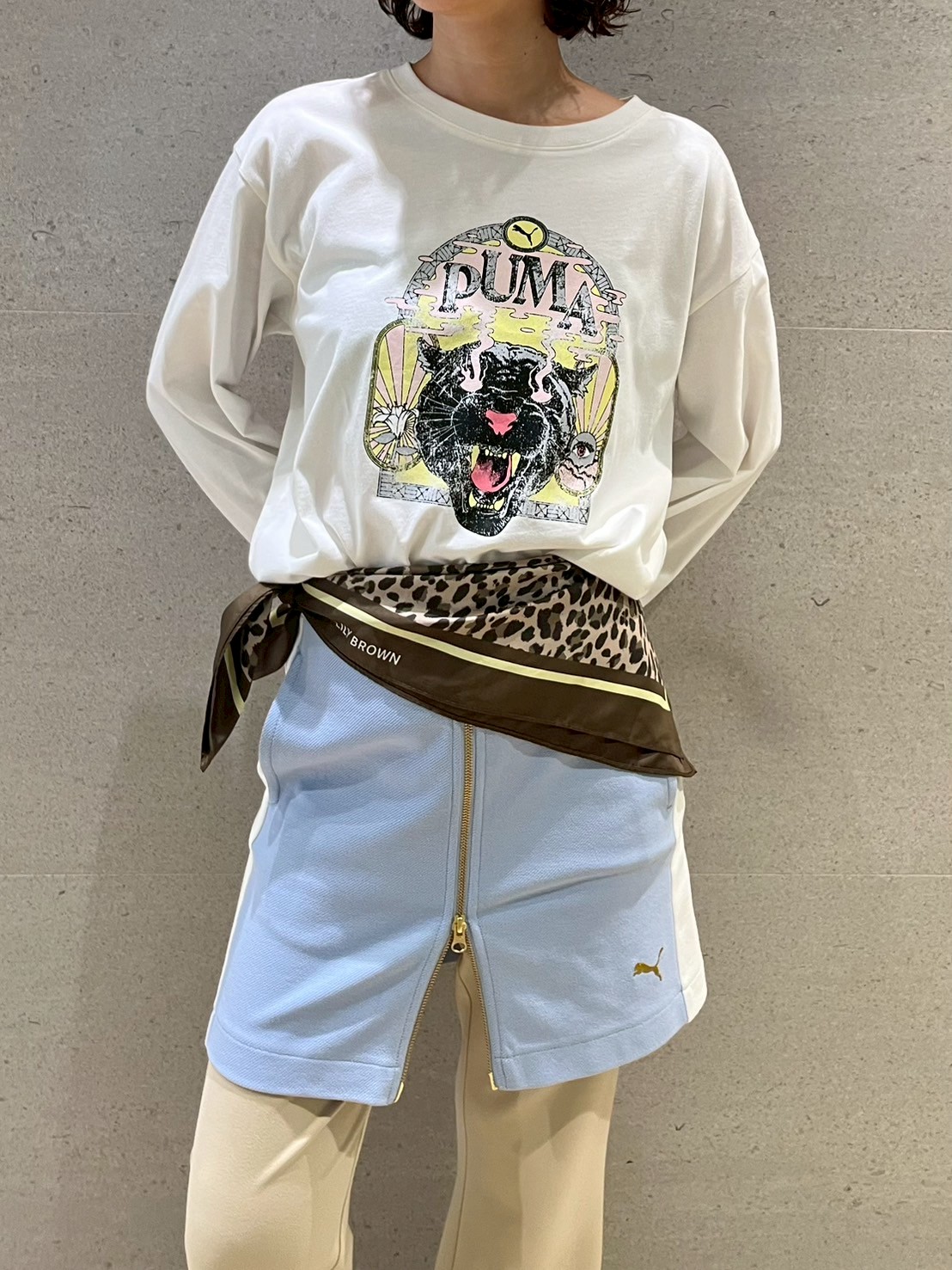 LILY BROWN×PUMA】バリエプリントロングスリーブTシャツ(Tシャツ