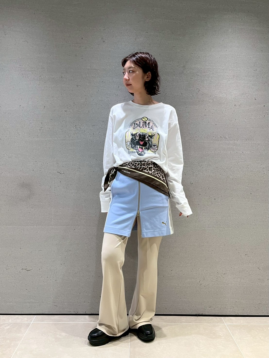 LILY BROWN×PUMA】バリエプリントロングスリーブTシャツ(Tシャツ