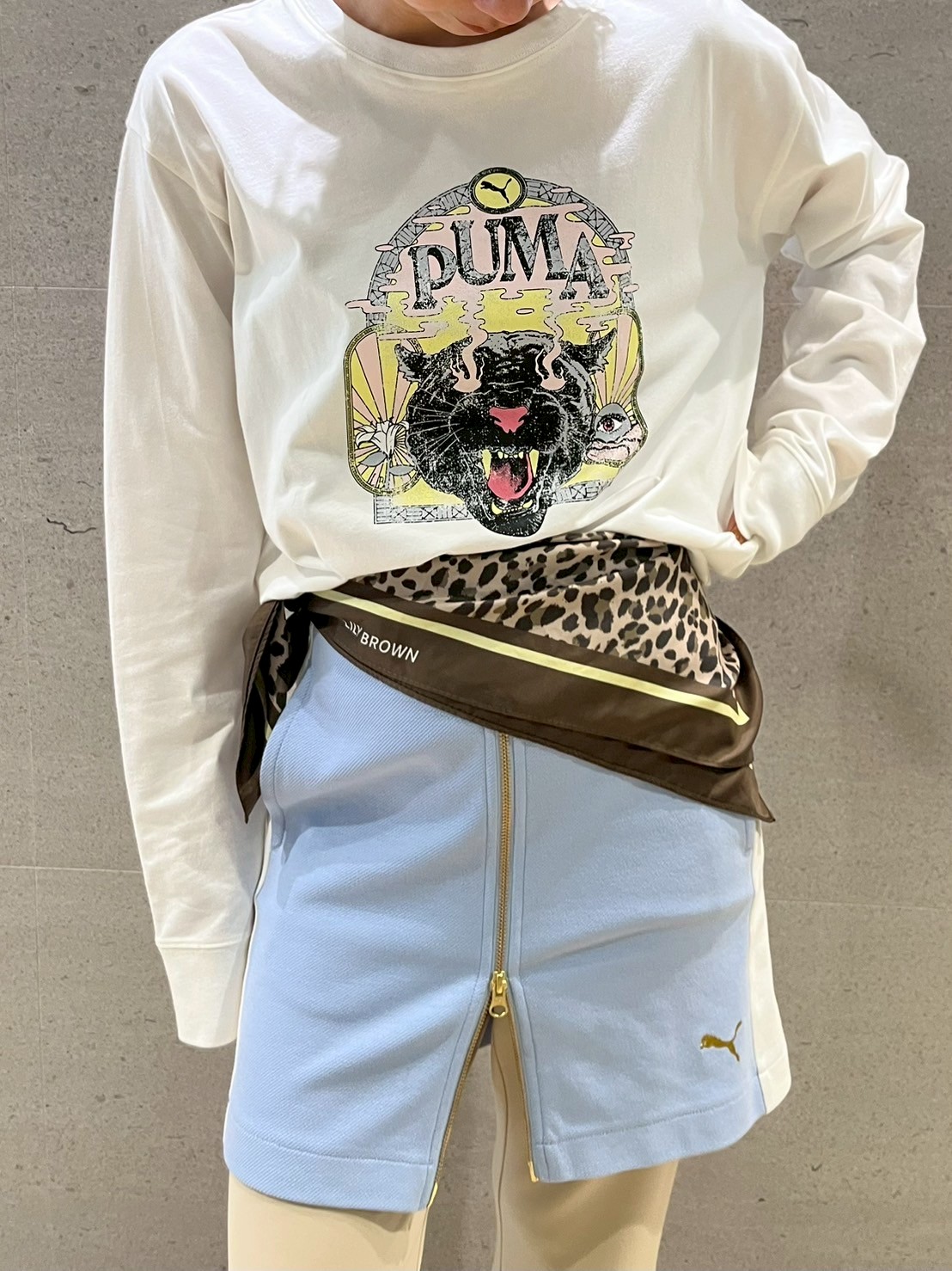 LILY BROWN×PUMA】バリエプリントロングスリーブTシャツ(Tシャツ