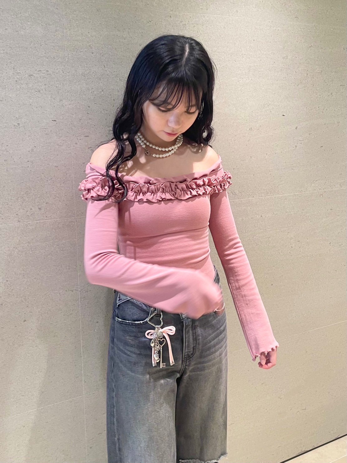 LILY BROWN オフショルフリーサイズ LILY BROWN オフショルフリーサイズ