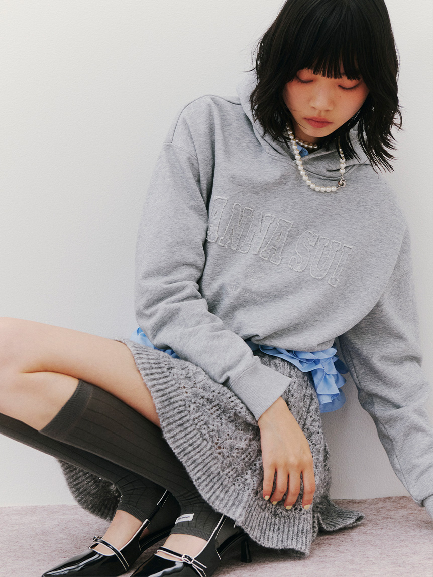 LILY BROWN ×ANNA SUI】ロゴフーディー(スウェット・トレーナー