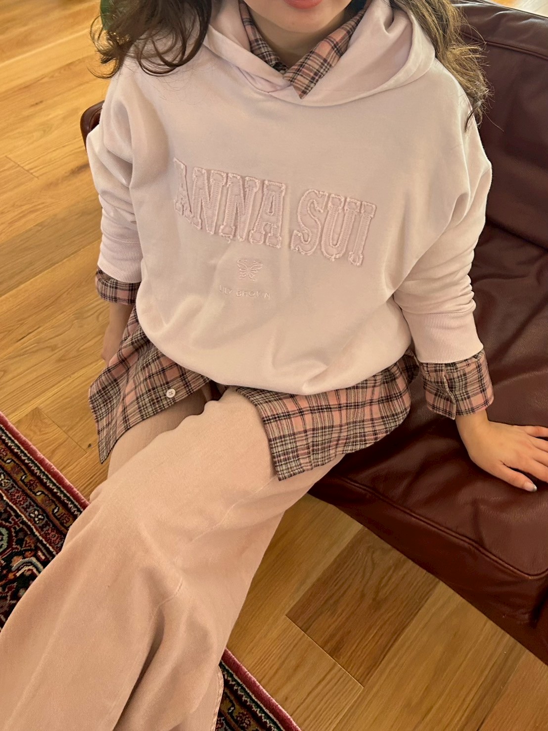 LILY BROWN ×ANNA SUI】ロゴフーディー(スウェット・トレーナー