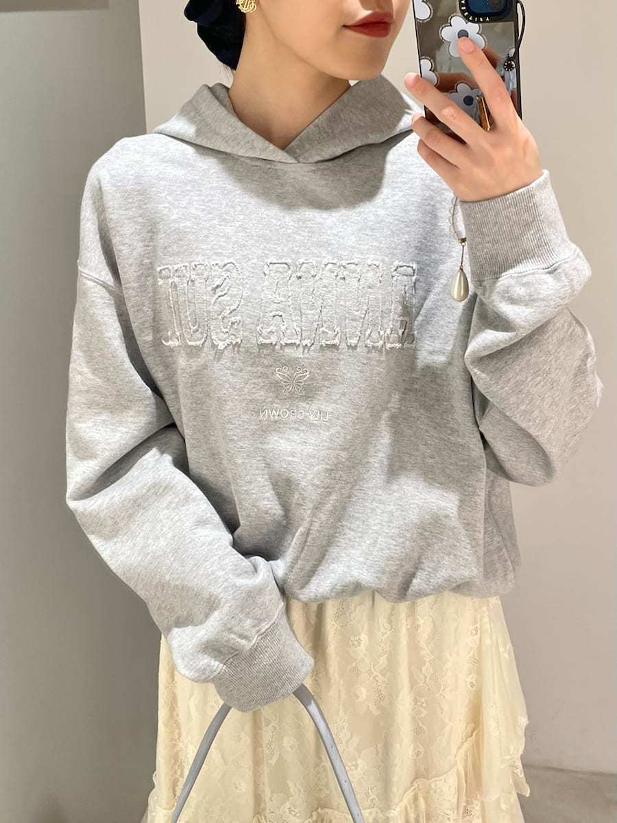 LILY BROWN ×ANNA SUI】ロゴフーディー(スウェット・トレーナー