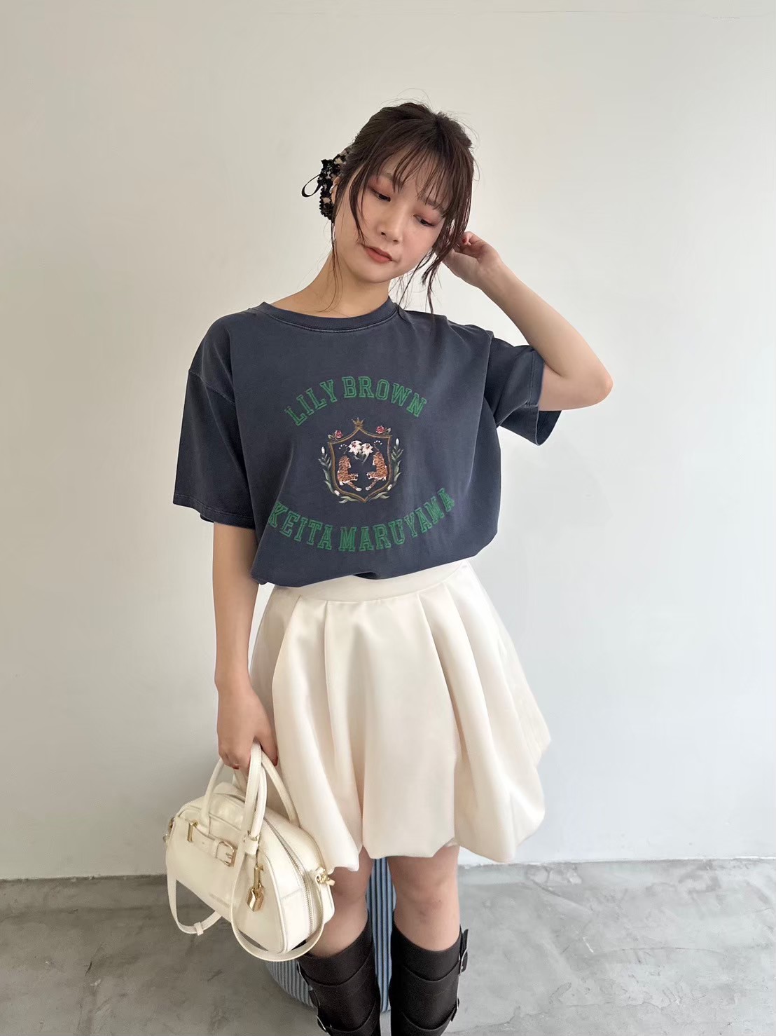 LILY BROWN KEITA MARUYAMA Tシャツ グレー LILY BROWN（リリーブラウン）の「【LILY BROWN×KEITA MARUYAMA