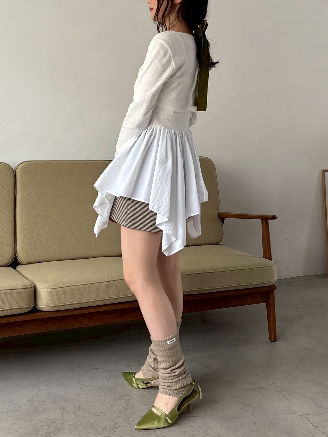 カーデセットペプラムトップス(Tシャツ・カットソー)｜トップス