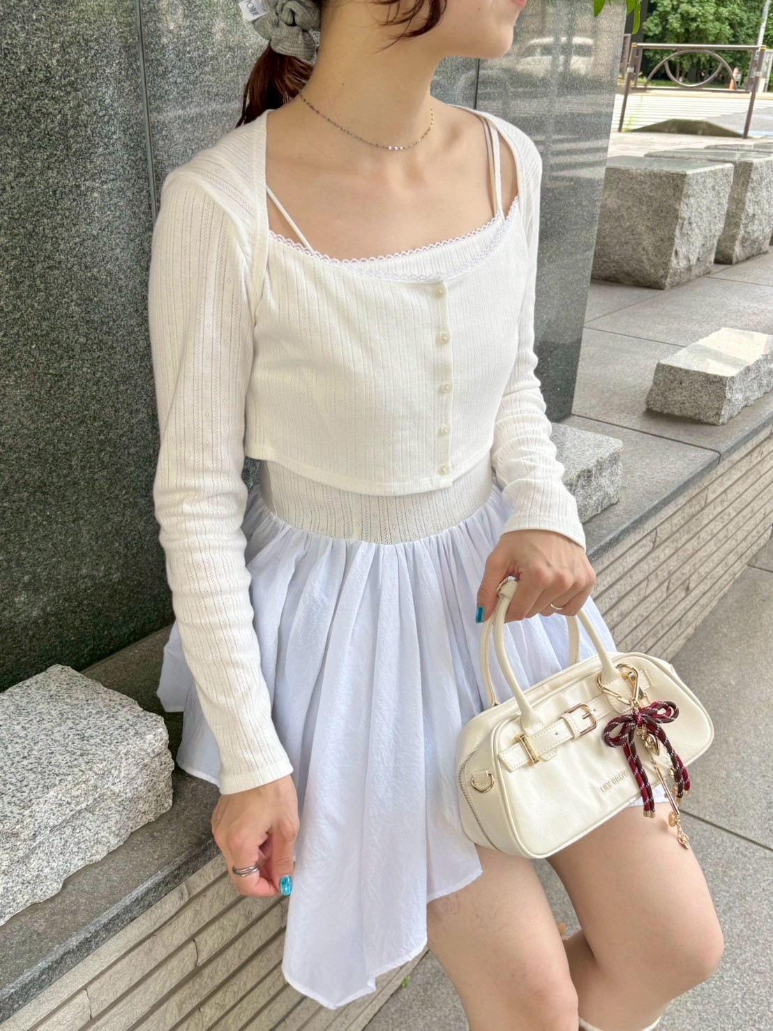 カーデセットペプラムトップス(Tシャツ・カットソー)｜トップス