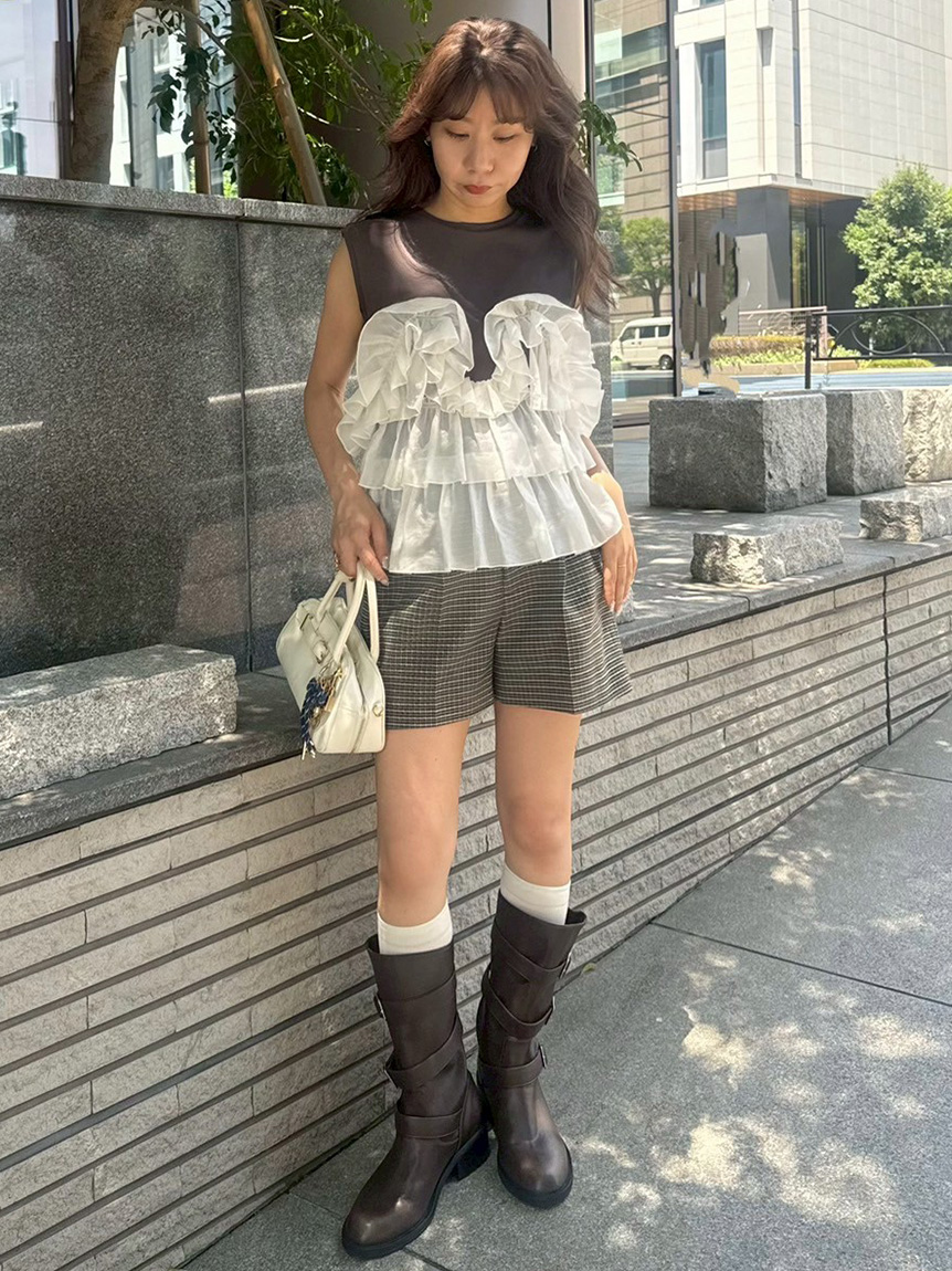 トップス ASF フリルドッキング2wayトップス(Tシャツ・カットソー)｜トップス