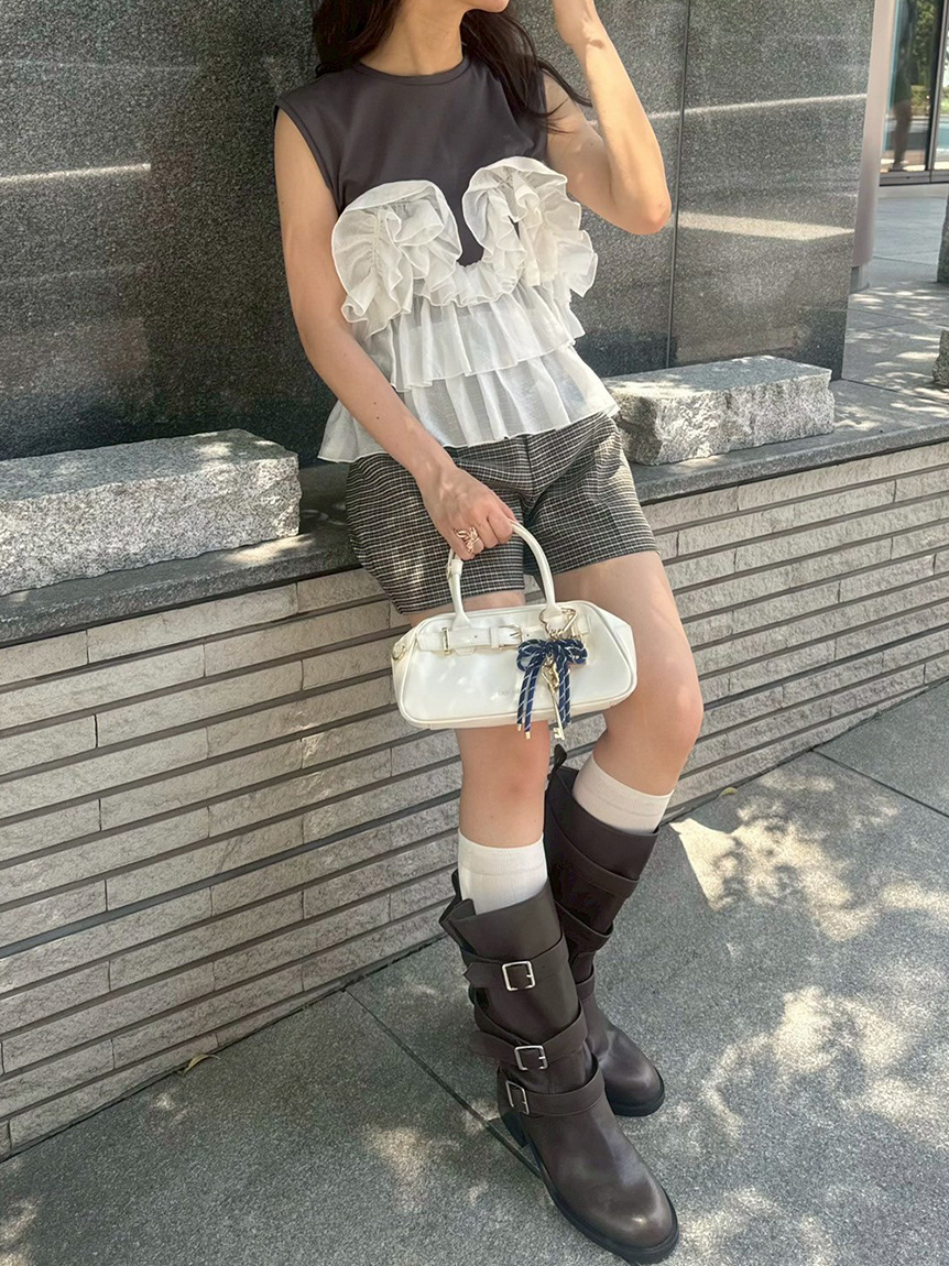 フリルドッキング2wayトップス(Tシャツ・カットソー)｜トップス｜LILY