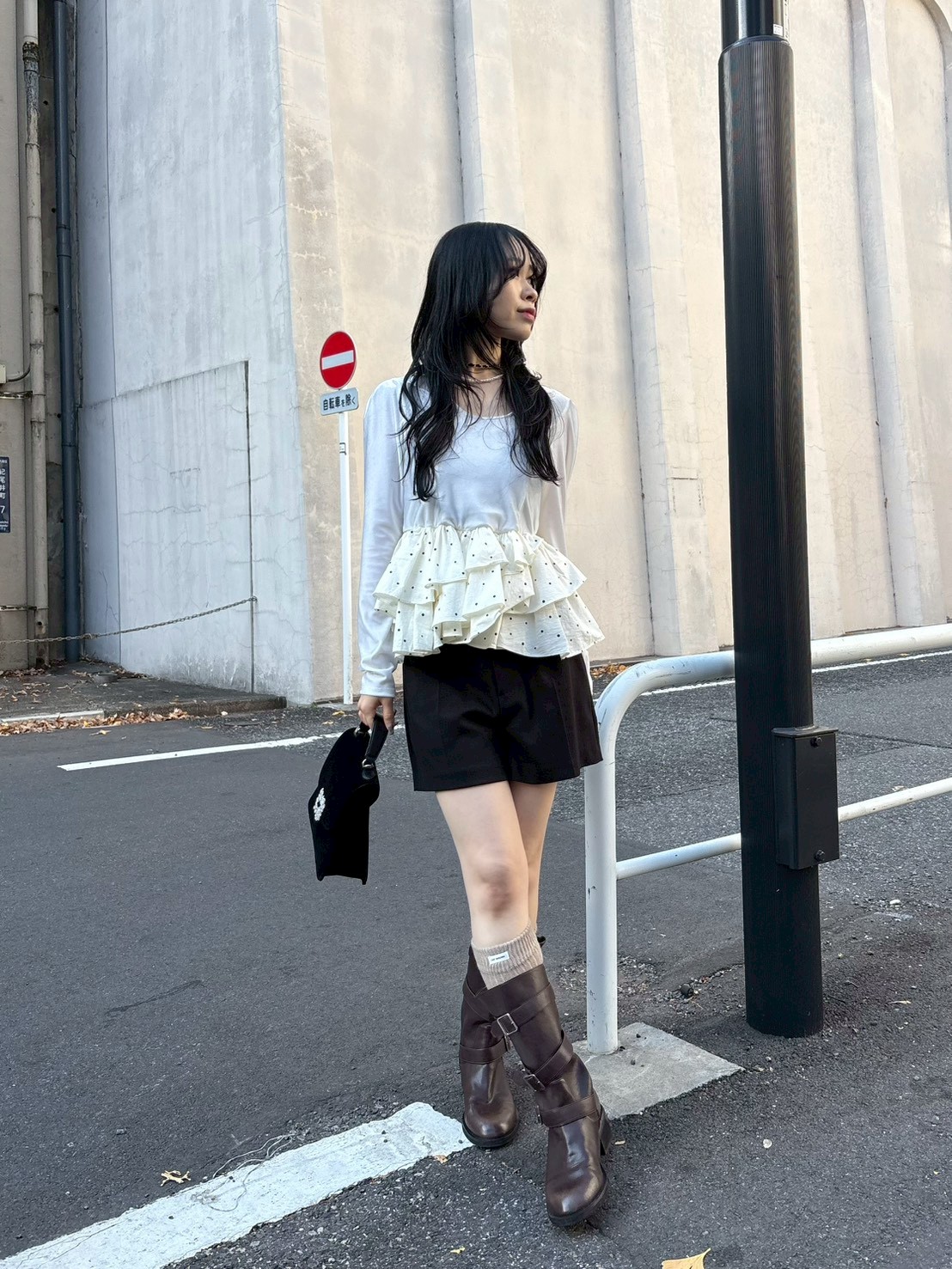 LILY BROWN ペプラムフリルトップス ベロアペプラムフリルトップス（Tシャツ/カットソー）｜LILY BROWN