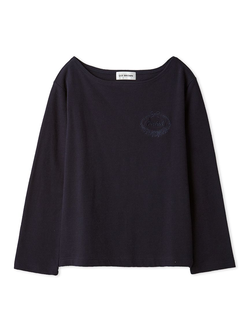 リリーブラウン 異素材スリーブTシャツ ハートモチーフプリントTシャツ(Tシャツ・カットソー)｜トップス｜LILY