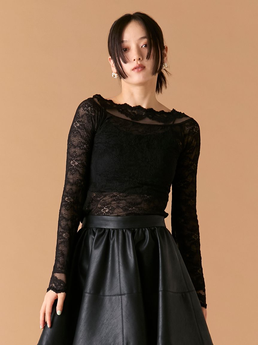 新品❤︎リリーブラウン❤︎ケミカルレーストップス Amazon | [リリーブラウン] ケミカルレーストップス LWFT194078