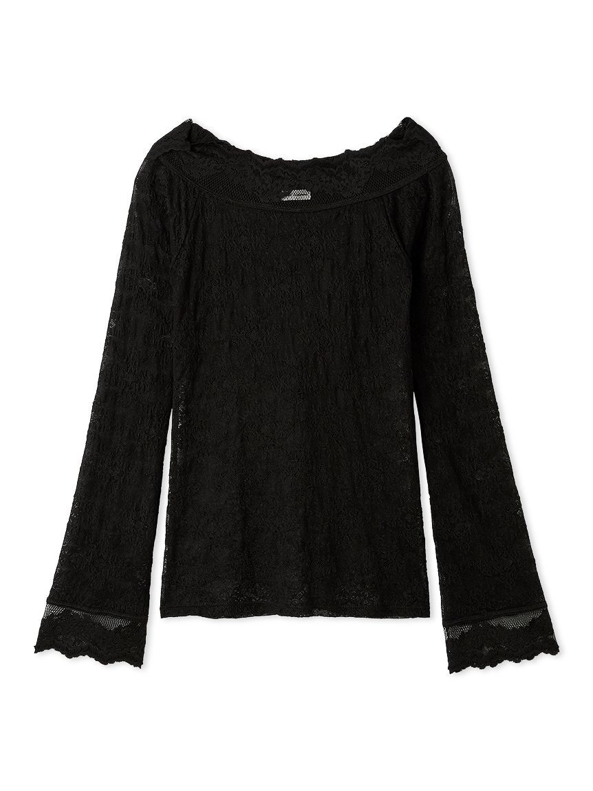 レースフーディートップス(Tシャツ・カットソー)｜トップス｜LILY