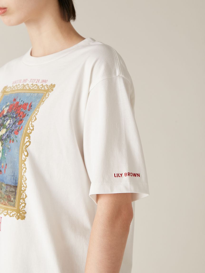 【新品未使用】lily brown アートプリントリンガーＴ アート × ファッションの融合！！【LILY BROWN × THE MET】大人気