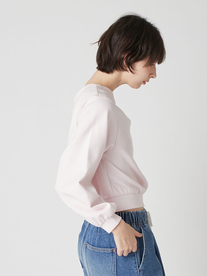 WEB限定カラー】ドレープオフショルボンディングスウェット(スウェット