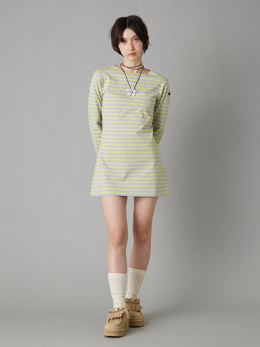 LILYBROWN リリーブラウン フレンチボーダーカットチュニック フレンチボーダーカットチュニック(Tシャツ・カットソー)｜トップス