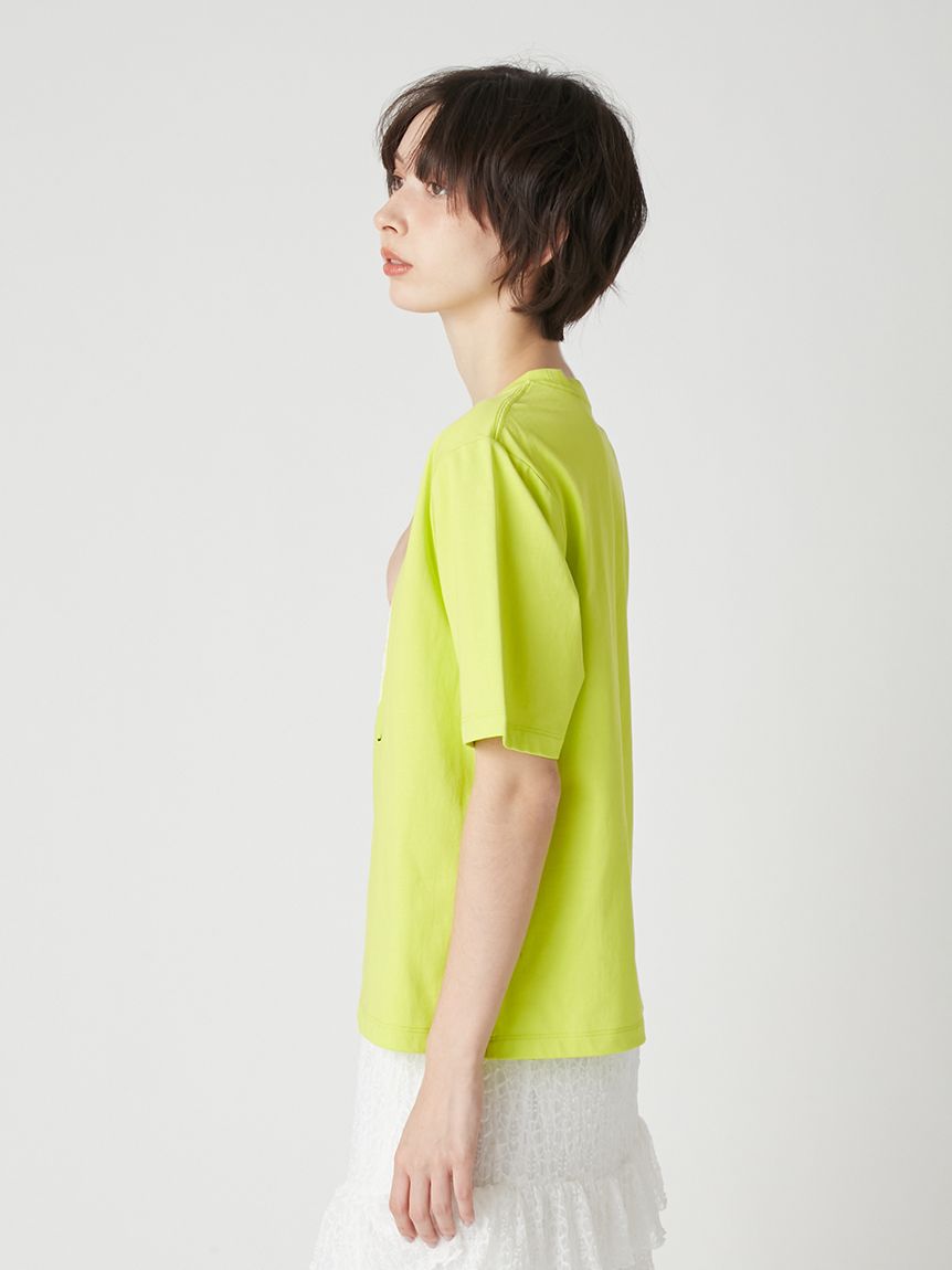 ハートモチーフプリントTシャツ(Tシャツ・カットソー)｜トップス｜LILY